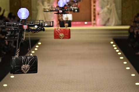 dolce gabbana drones|Dolce & Gabbana Sent Purses Down The Runway With Drones .